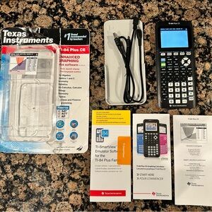 Texas Instruments TI-84 PLUS CE Full-color, Graphing Calculator, Black LIKE NEW